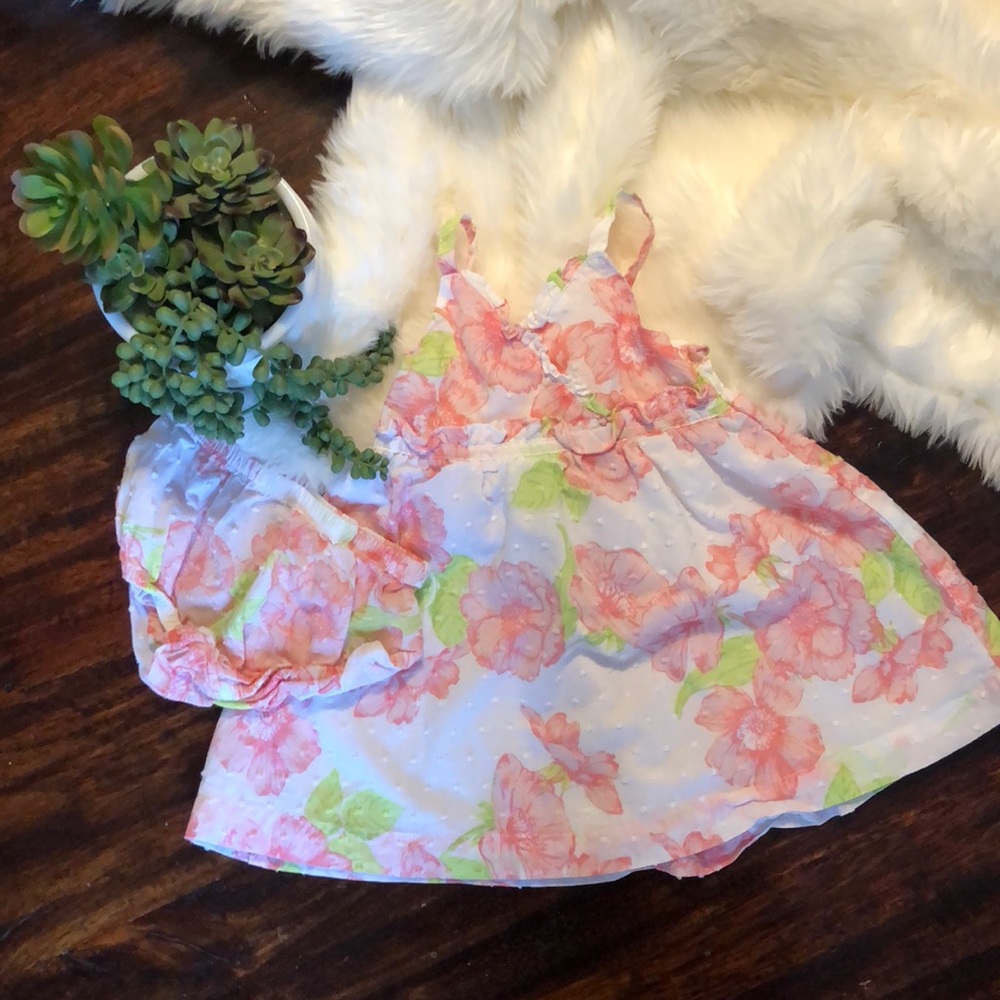 Penelope Mack floral dress~ 12 mo.